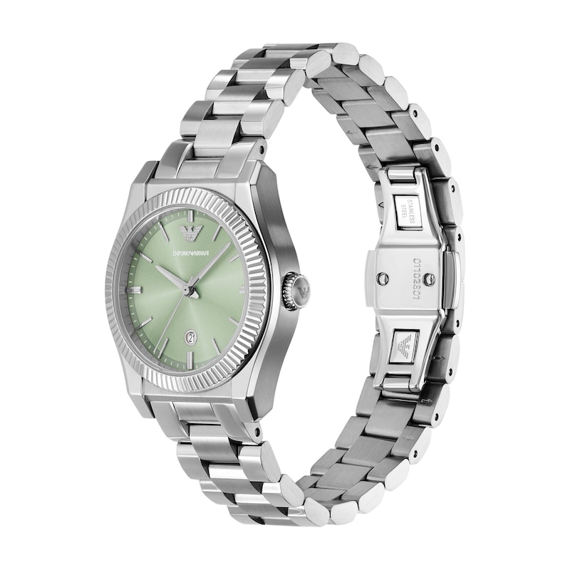 Main Image 2 of Emporio Armani Ladies' 32mm Mint Green Dial & Stainless Steel Watch