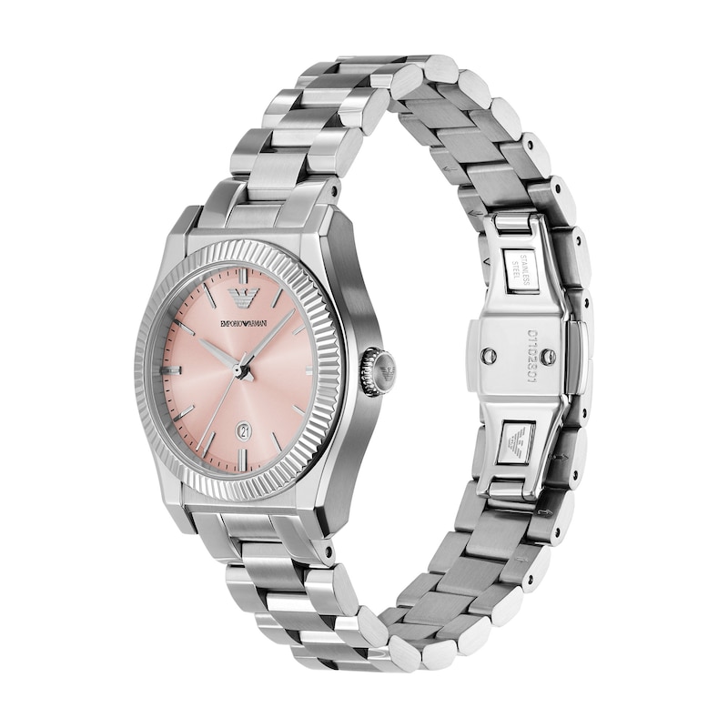 Main Image 2 of Emporio Armani Ladies' 32mm Pink Dial & Stainless Steel Watch