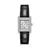 Thumbnail Image 1 of Emporio Armani Crystal Mother Of Pearl Dial & Black Leather Strap Watch