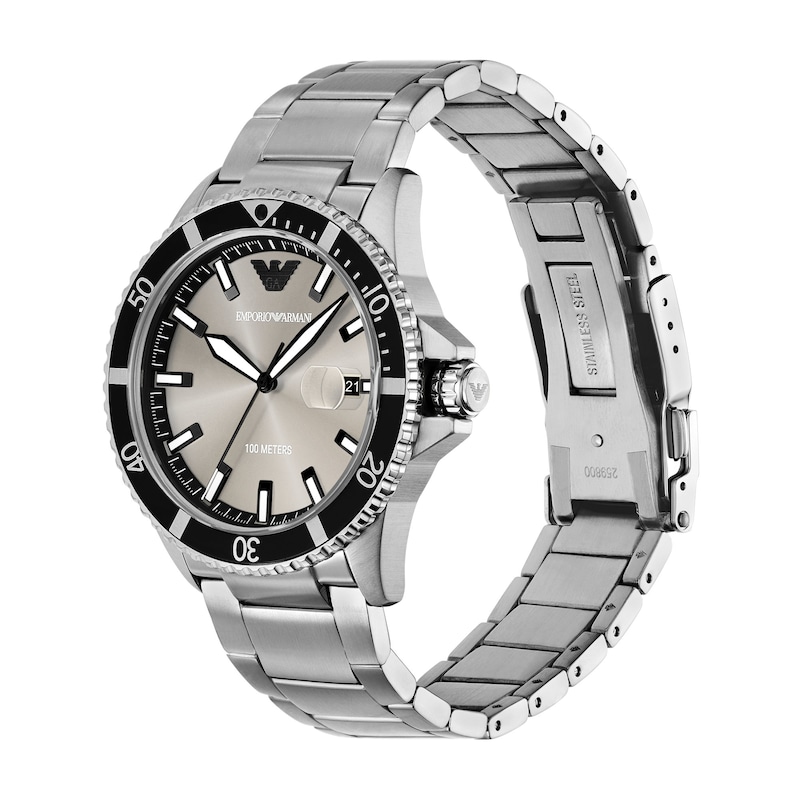 Main Image 2 of Emporio Armani Men's 42mm Three Hand Stainless Steel Watch