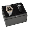 Thumbnail Image 5 of Emporio Armani 41mm Stainless Steel Bracelet & Leather Strap Set Watch