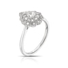 Thumbnail Image 2 of 18ct White Gold 0.50ct Diamond Scallop Pear Shaped Double Halo Ring