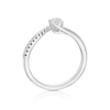 Thumbnail Image 3 of 9ct White Gold 0.33ct Diamond Twisted Solitaire Ring