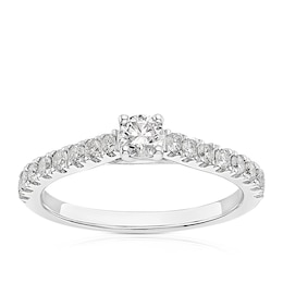 14ct White Gold 0.50ct Diamond Solitaire Ring