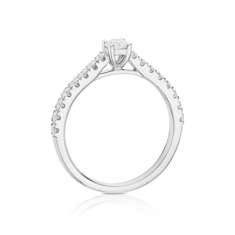 Main Image 3 of 14ct White Gold 0.50ct Diamond Solitaire Ring