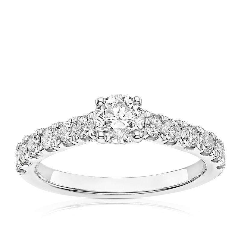 Main Image 1 of 14ct White Gold 1ct Diamond Round Cut Solitaire Ring