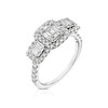 Thumbnail Image 2 of 9ct White Gold 0.75ct Diamond Trilogy Ring