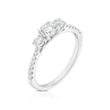 Thumbnail Image 2 of 18ct White Gold 0.75ct Diamond Trilogy Ring