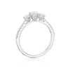 Thumbnail Image 3 of 18ct White Gold 0.75ct Diamond Trilogy Ring