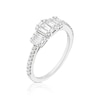 Thumbnail Image 2 of 9ct White Gold 0.50ct Diamond Trilogy Ring