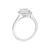 Thumbnail Image 3 of Platinum 0.75ct Diamond Mixed Cut Cluster Ring