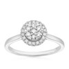 Thumbnail Image 1 of 9ct White Gold 0.25ct Diamond Round Cluster Ring