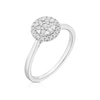 Thumbnail Image 2 of 9ct White Gold 0.25ct Diamond Round Cluster Ring