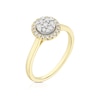 Thumbnail Image 2 of 9ct Yellow & White Gold 0.25ct Diamond Round Cluster Ring