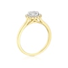 Thumbnail Image 3 of 9ct Yellow & White Gold 0.25ct Diamond Round Cluster Ring