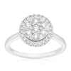 Thumbnail Image 1 of 9ct White Gold 0.50ct Diamond Round Cluster Ring