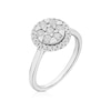 Thumbnail Image 2 of 9ct White Gold 0.50ct Diamond Round Cluster Ring