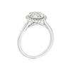 Thumbnail Image 3 of 9ct White Gold 0.50ct Diamond Round Cluster Ring