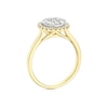 Thumbnail Image 3 of 9ct Yellow & White Gold 0.50ct Diamond Round Cluster Ring