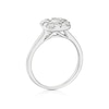 Thumbnail Image 3 of 18ct White Gold 0.66ct Diamond Cushion Shaped Cluster Ring