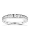 Thumbnail Image 0 of Platinum 1/2ct diamond half-eternity ring
