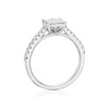 Thumbnail Image 3 of 14ct White Gold 0.75ct Diamond Quad Shaped Solitaire Ring