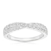 Thumbnail Image 1 of Platinum 0.50ct Diamond Crossover Eternity Ring