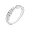 Thumbnail Image 2 of Platinum 0.50ct Diamond Crossover Eternity Ring