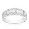 Thumbnail Image 1 of 18ct White Gold 0.50ct Diamond Triple Row Eternity Ring