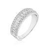 Thumbnail Image 2 of 18ct White Gold 0.50ct Diamond Triple Row Eternity Ring