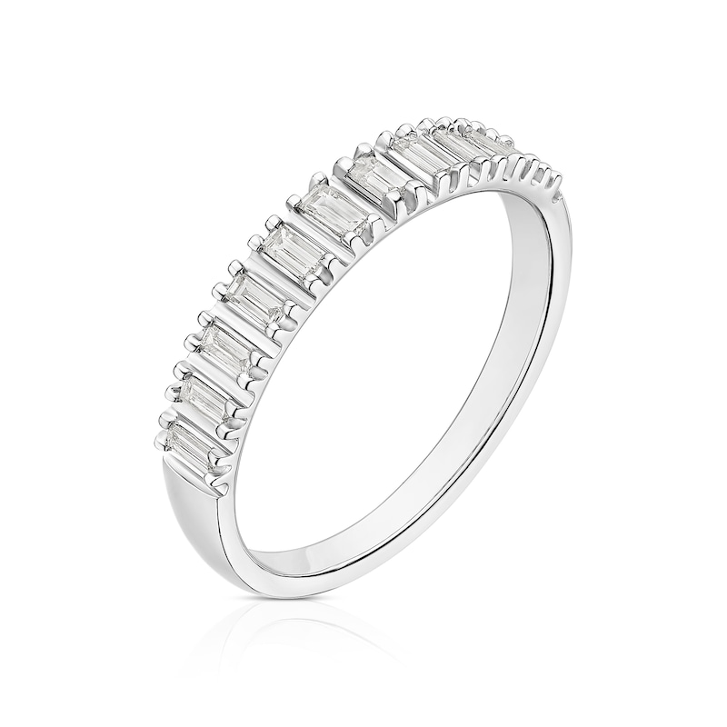 Main Image 2 of 18ct White Gold 0.25ct Diamond Baguette Eternity Ring