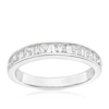 Thumbnail Image 1 of 9ct White Gold 0.50ct Diamond Baguette & Round Cut Eternity Ring