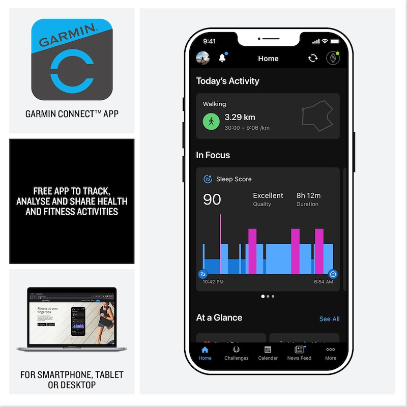 Main Image 5 of Garmin Instinct 3 50mm Amoled Neo Tropic Bezel & Twilight Silicone Smartwatch