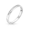 Thumbnail Image 2 of 9ct White Gold 0.15ct Diamond Channel Set Eternity Ring