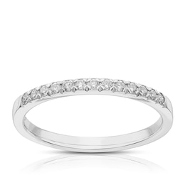 9ct White Gold 0.15ct Diamond Eternity Ring