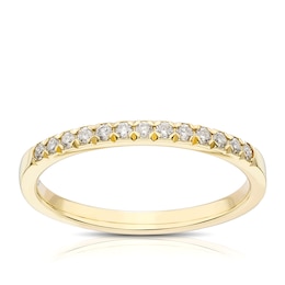 9ct Yellow Gold 0.15ct Diamond Eternity Ring