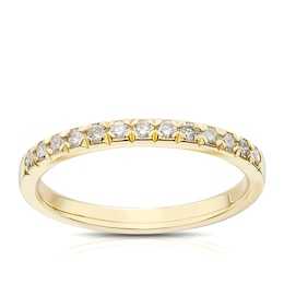 9ct Yellow Gold 0.25ct Diamond Eternity Ring