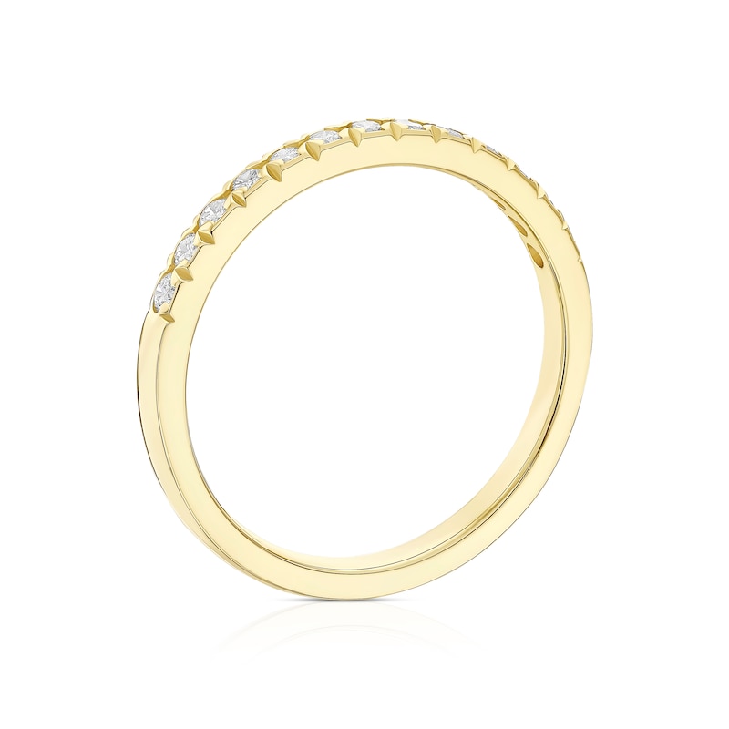 Main Image 3 of 9ct Yellow Gold 0.25ct Diamond Eternity Ring