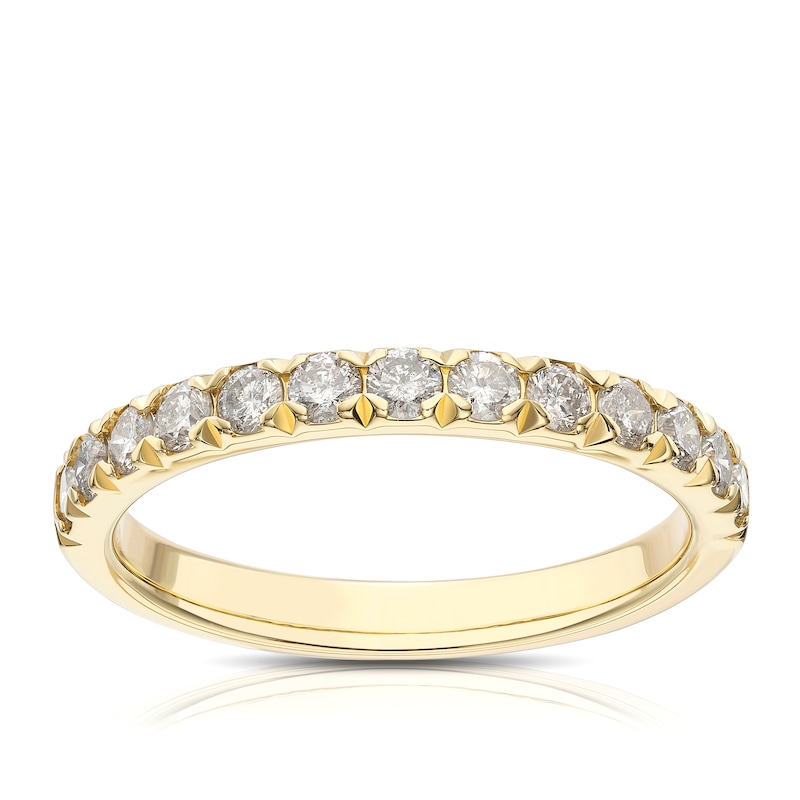 Main Image 1 of 9ct Yellow Gold 0.50ct Diamond Eternity Ring