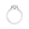 Thumbnail Image 3 of Platinum 0.50ct Diamond Cluster Ring