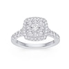 Thumbnail Image 1 of Platinum 1ct Diamond Cushion Shaped Halo Ring