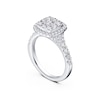 Thumbnail Image 3 of Platinum 1ct Diamond Cushion Shaped Halo Ring