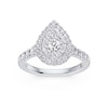 Thumbnail Image 1 of Platinum 1ct Diamond Pear Shaped Halo Ring