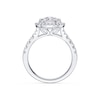 Thumbnail Image 2 of Platinum 1ct Diamond Oval Shaped Halo Ring