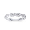 Thumbnail Image 1 of Platinum 0.25ct Diamond Twisted Eternity Ring