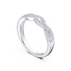 Thumbnail Image 3 of Platinum 0.25ct Diamond Twisted Eternity Ring