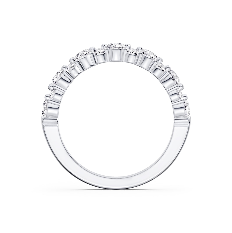 Main Image 3 of Platinum 1ct Diamond Scatter Eternity Ring