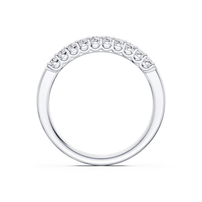 Main Image 3 of Platinum 0.50ct Diamond Three Row Eternity Ring