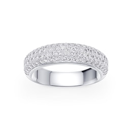 Platinum 1ct Diamond Eternity Ring