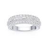 Thumbnail Image 1 of Platinum 1ct Diamond Round & Baguette Cut Eternity Ring